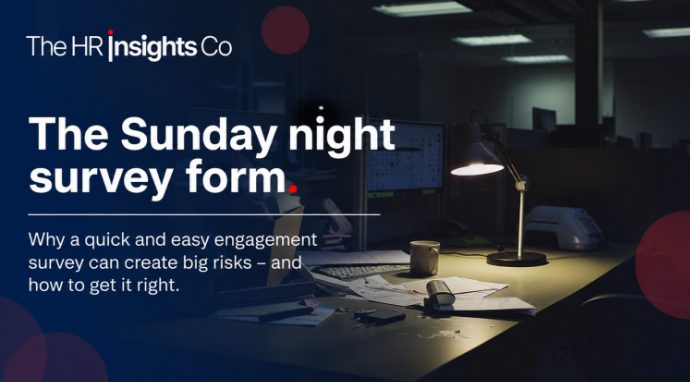 The Sunday night survey form.